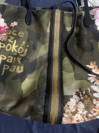 Bolso Tote Desigual Camuflaje Flores