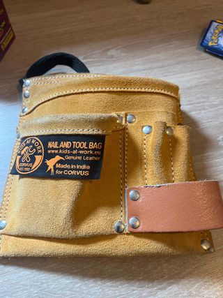 Cinturón de herramientas Corvus y guantes niños