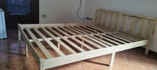 Struttura letto legno pino 140x90 cm