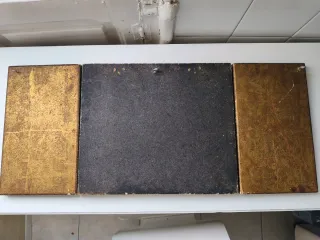 Tríptico Flamenco Antiguo Madera y Tabla