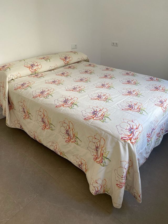 Edredón Cama 1,50 Flores Multicolor