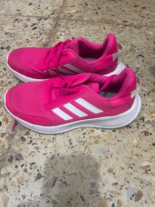 Zapatillas Adidas Niña Rosa y Blanca