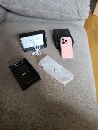 Teléfono móvil pequeño rosa