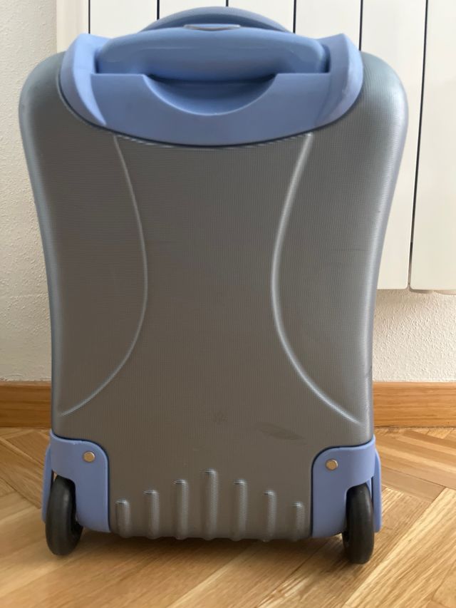 Trolley de cabina azul y gris
