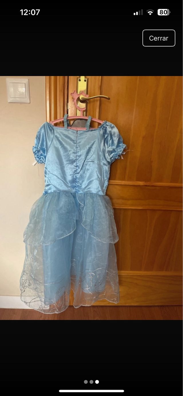 Vestido Cenicienta Talla 4-6 años
