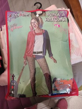 Disfraz Princesa Arlequina Talla S