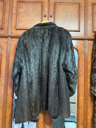 Abrigo de zorro auténtico