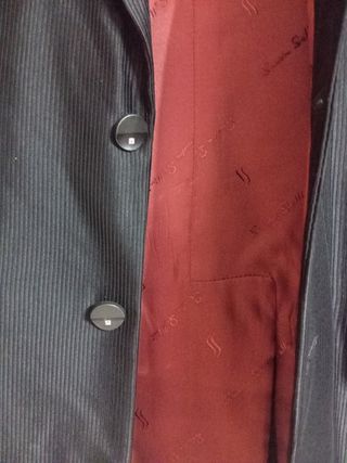 Traje completo Ceremonia Sandro Sellini Negro Rojo