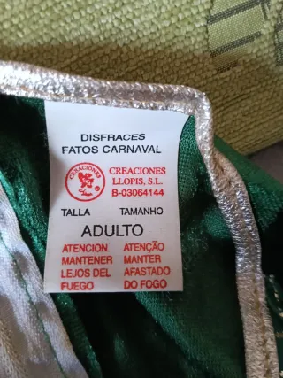 Disfraz Dama Medieval Talla Única Llopis