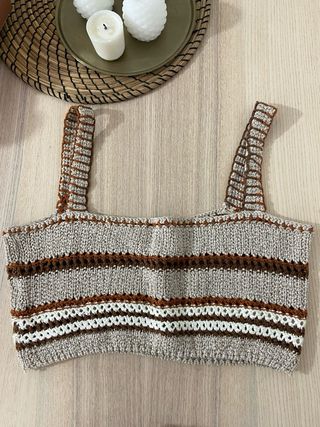 Top Crochet Zara Talla M