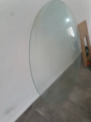 Cristal de mesa redondo