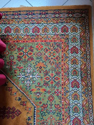 Tappeto Royal Carpet Lana Oro e Verde