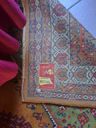 Tappeto Royal Carpet Lana Oro e Verde