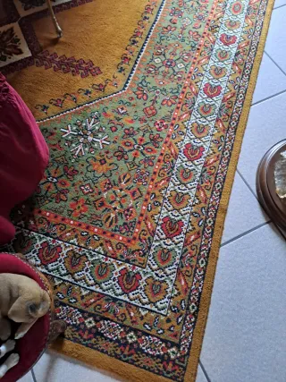 Tappeto Royal Carpet Lana Oro e Verde