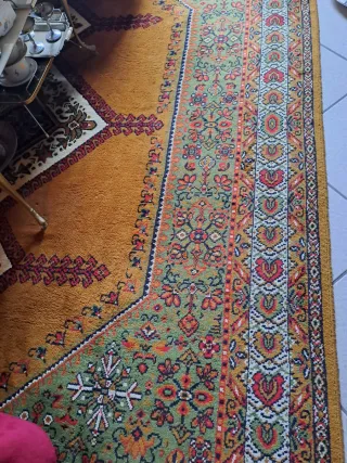 Tappeto Royal Carpet Lana Oro e Verde