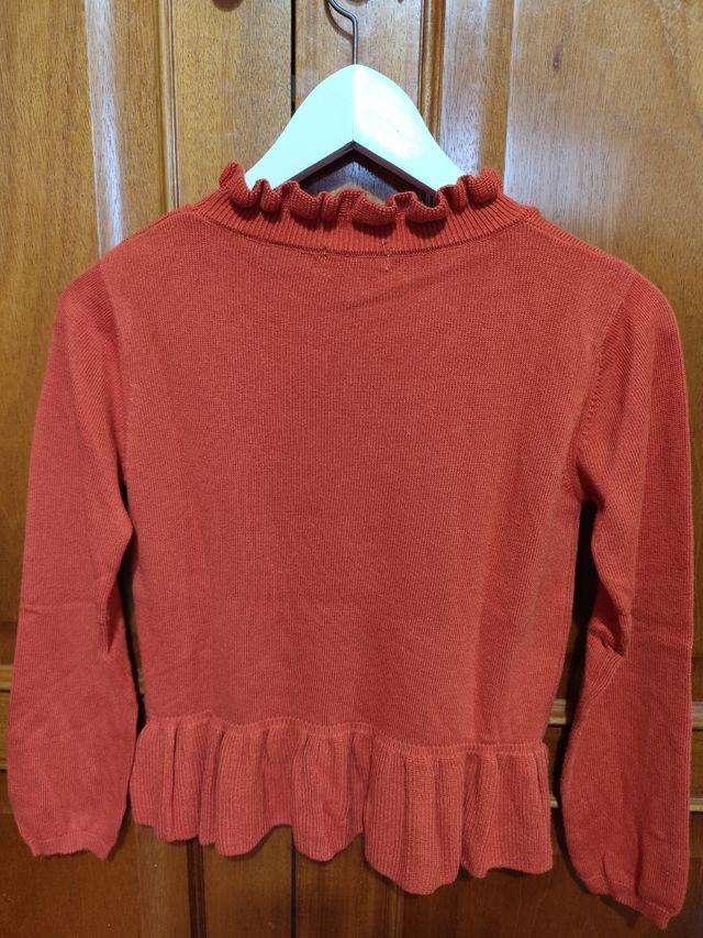 Bonito jersey niña Abel & Lula color teja