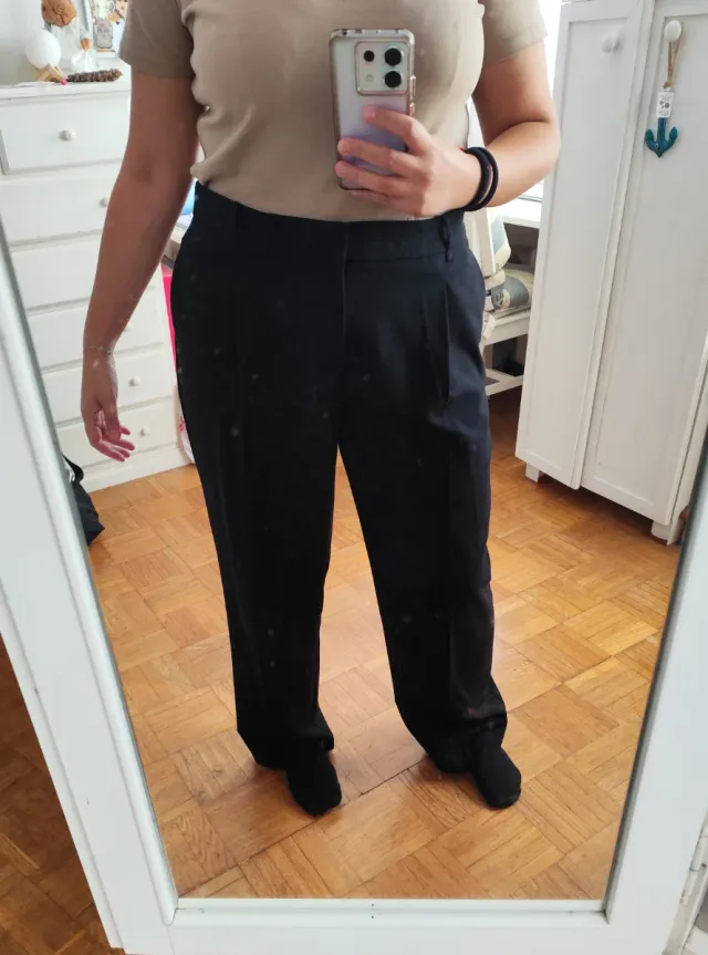 Pantalón recto pinzas Mango