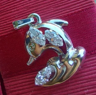 Ciondolo Oro Bianco 750