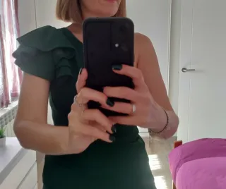 Vestido verde invitada fiesta