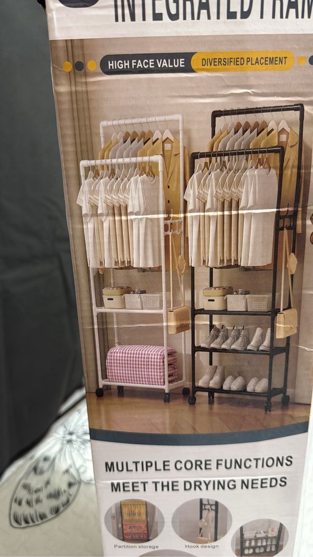 Armario de tela gris