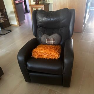 Conjunto Sofás 3+2 Plazas Ante+ sillón relax piel