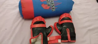 Saco y guantes boxeo infantil