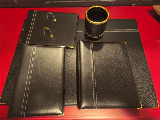 Juego de escritorio negro sin usar