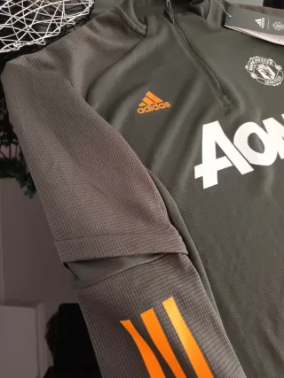 Sudadera Adidas Manchester United Verde Naranja