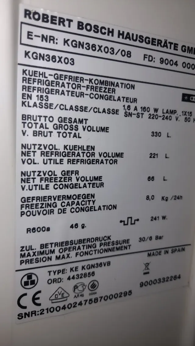 Portabottiglie trasparente Bosch