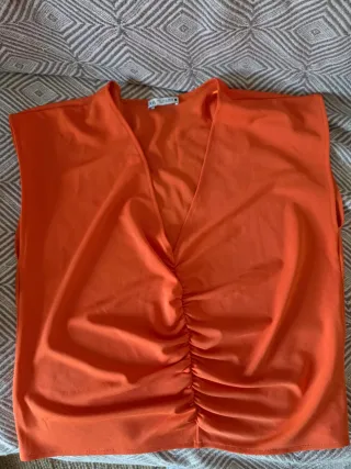 Blusa Zara Naranja Talla S/M