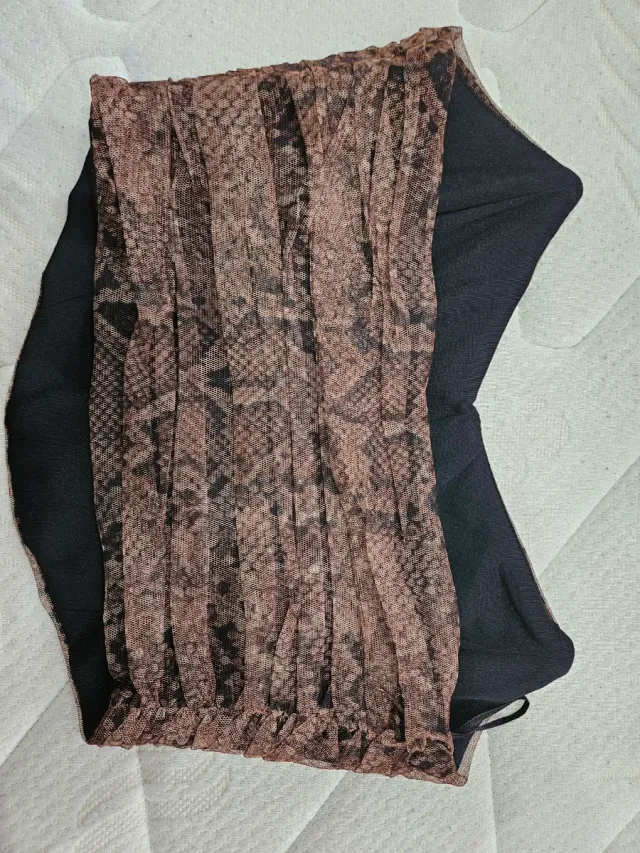 Top XS con stampa serpente