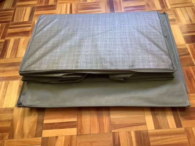 Caja organizadora de tela gris