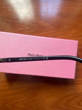Gafas Miu Miu Vintage Negras