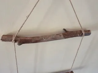 Escalera decorativa madera decoracion pared baño