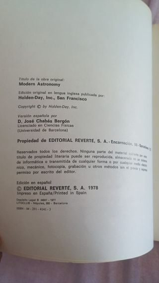 Astronomia Moderna 1978