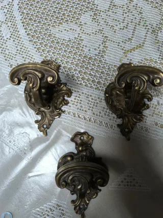 Colgadores de bronce estilo vintage