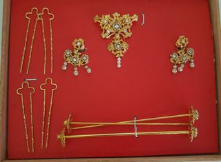 Aderezo Fallera Pequeño Dorado