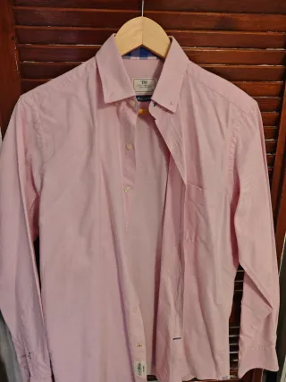 Camisa Oxford EW Rosa Talla M