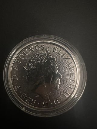 Moneda 2 oz Yale of Beaufort Coloreada