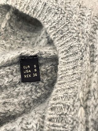 Jersey Massimo Dutti Lana Italiana Gris