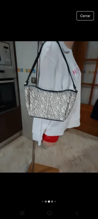 Bolso Tous bandolera blanco y negro