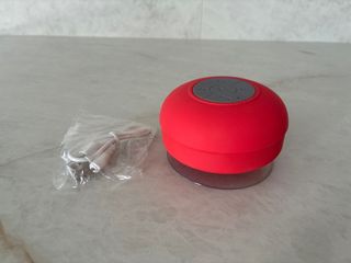 Altavoz Bluetooth con Ventosa Rojo para lavabo