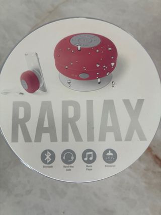 Altavoz Bluetooth con Ventosa Rojo para lavabo