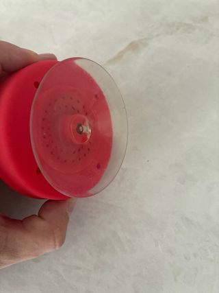 Altavoz Bluetooth con Ventosa Rojo para lavabo