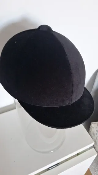 Casco de equitación negro talla 52cm
