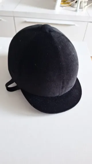 Casco de equitación negro talla 52cm