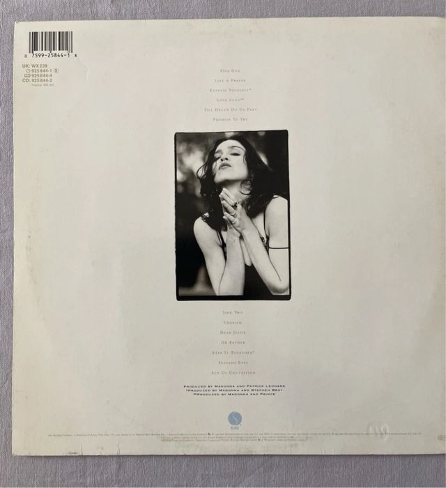 Madonna Like a Prayer Vinile
