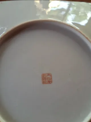 Jarrón Chino Canton Pintado a Mano