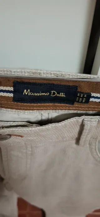 Pantalón tejanero hombre slim fit beige