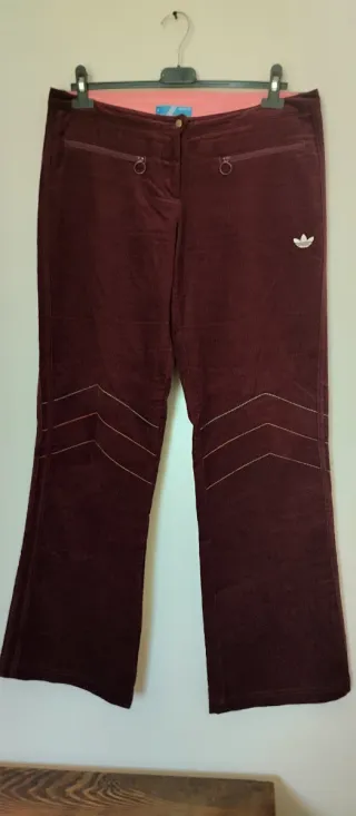 Pantaloni a zampa Adidas viola